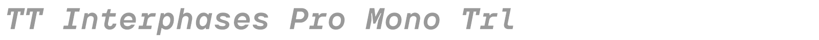 TT Interphases Pro Mono font preview